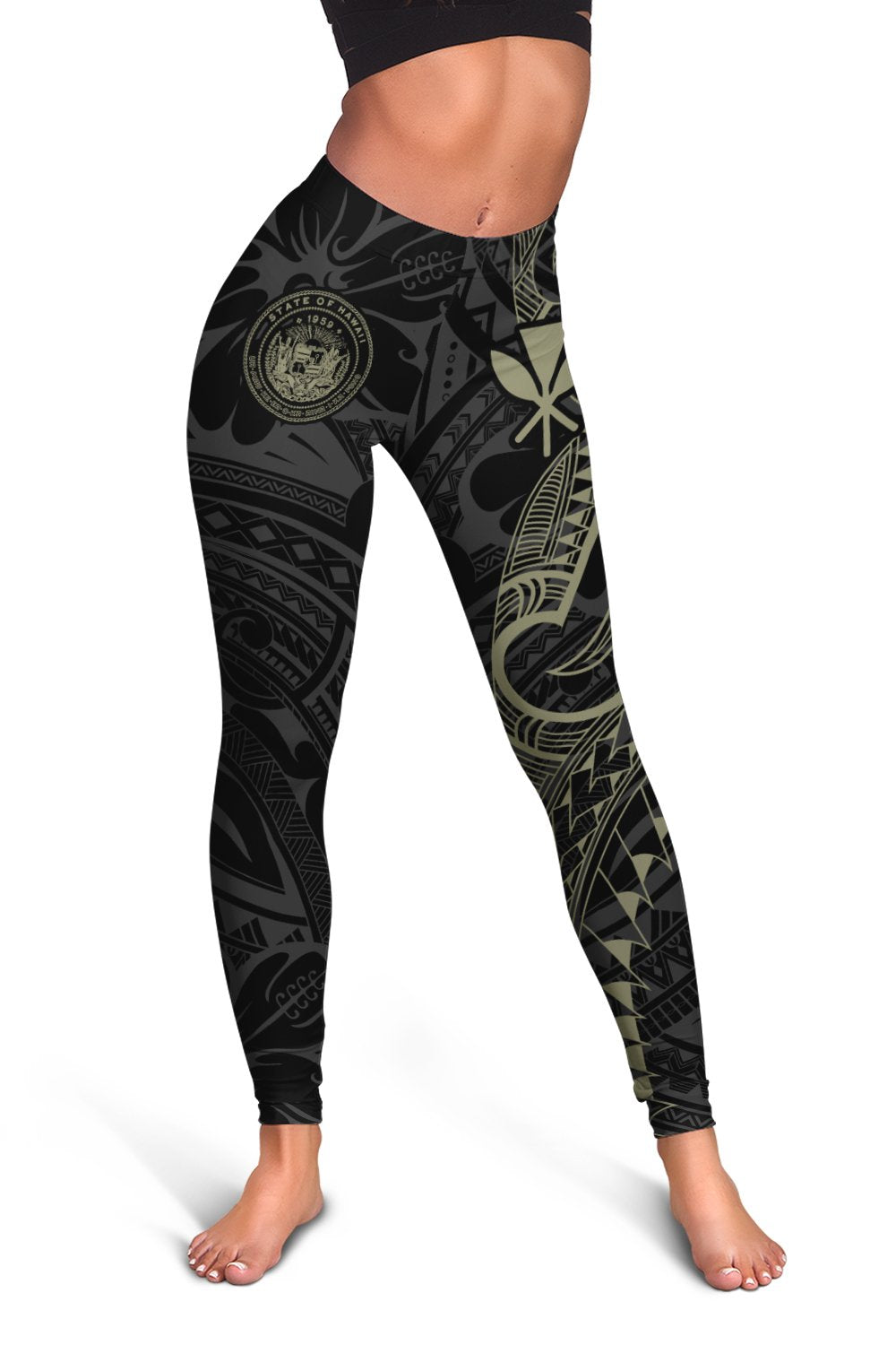 Seal Of Hawaii Kanaka Polynesian Legging - Hubert - AH