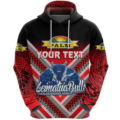 ( Personalised) Mate Ma'a Tonga Hoodie Leimatu'a Bulls Creative Style Red