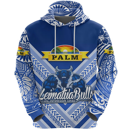 ( Personalised) Mate Ma'a Tonga Hoodie Leimatu'a Bulls Creative Style Blue, Text And Number