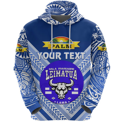 ( Personalised) Mate Ma'a Tonga Hoodie Leimatu'a Bulls Creative Style Blue NO.1