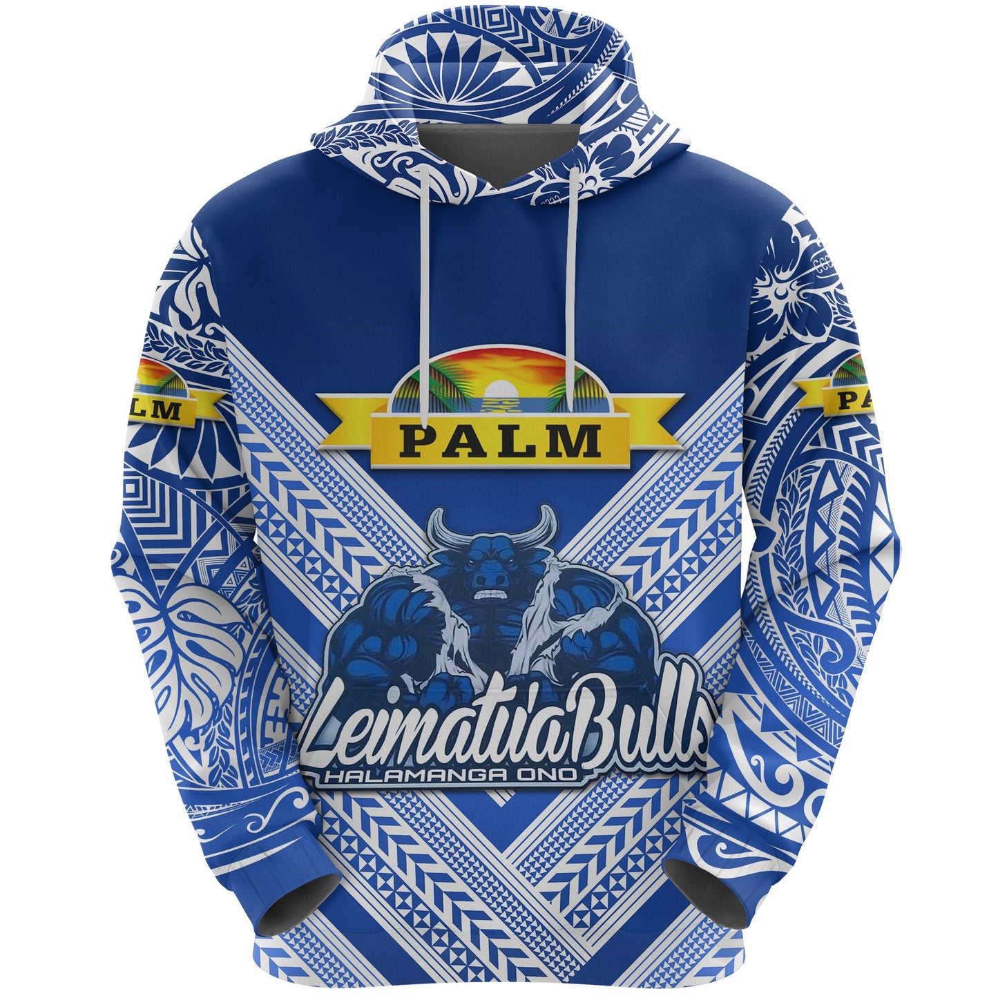 Mate Ma'a Tonga Hoodie Leimatu'a Bulls Creative Style Blue