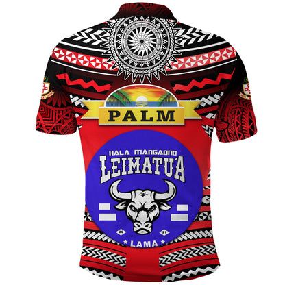 Mate Ma'a Tonga Polo Shirt Leimatu'a Bulls Creative Style NO.1 - Red