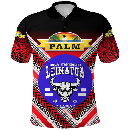 Mate Ma'a Tonga Polo Shirt Leimatu'a Bulls Creative Style NO.1 - Red
