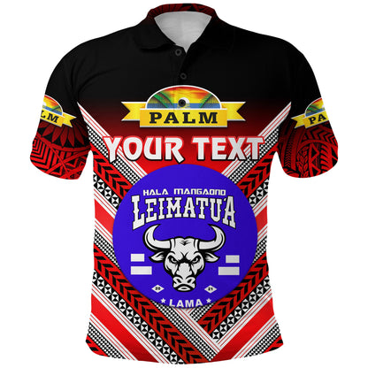 Custom Personalised Mate Ma'a Tonga Polo Shirt Leimatu'a Bulls Creative Style - Red NO.1