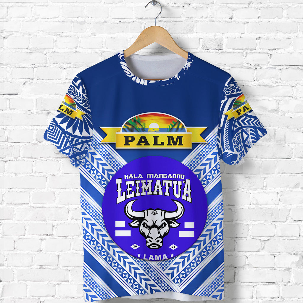 Mate Ma'A Tonga T Shirt Leimatu'A Bulls Creative Style - Blue No.1