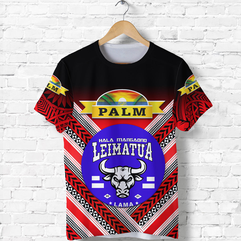 Mate Ma'A Tonga T Shirt Leimatu'A Bulls Creative Style - Red No.1
