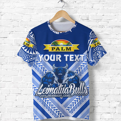 Custom Personalised Mate Ma'A Tonga T Shirt Leimatu'A Bulls Creative Style - Blue