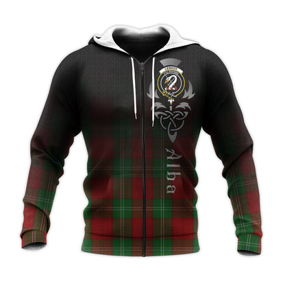 Printivon Lennox Tartan Crest Alba Celtic Hoodie