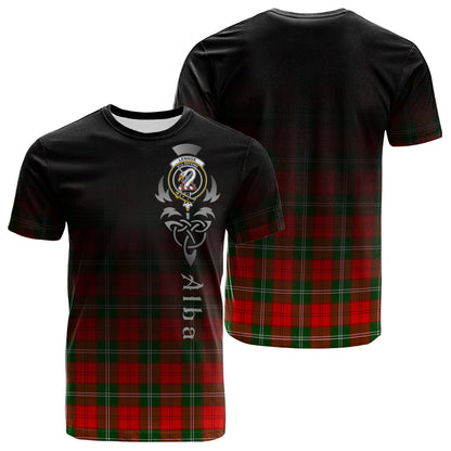 Printivon Lennox Modern Tartan Crest Alba Celtic T Shirt