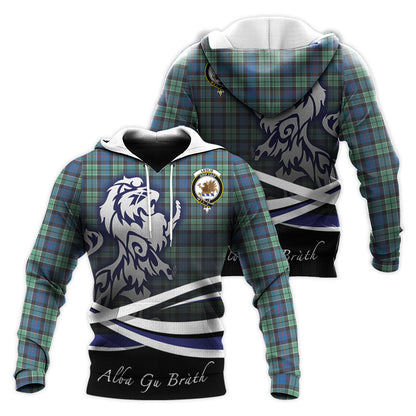 Printivon Leslie Hunting Ancient Tartan Scottish Lion Hoodie
