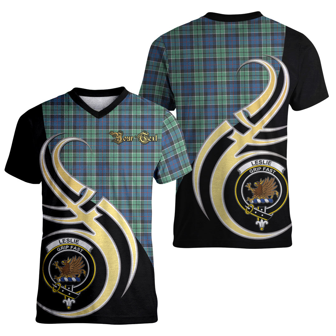 Printivon Leslie Hunting Ancient Tartan Crest Believe In Me T Shirt