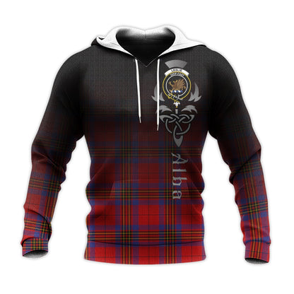 Printivon Leslie Modern Tartan Crest Alba Celtic Hoodie