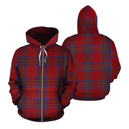 Printivon Leslie Red Tartan Hoodie