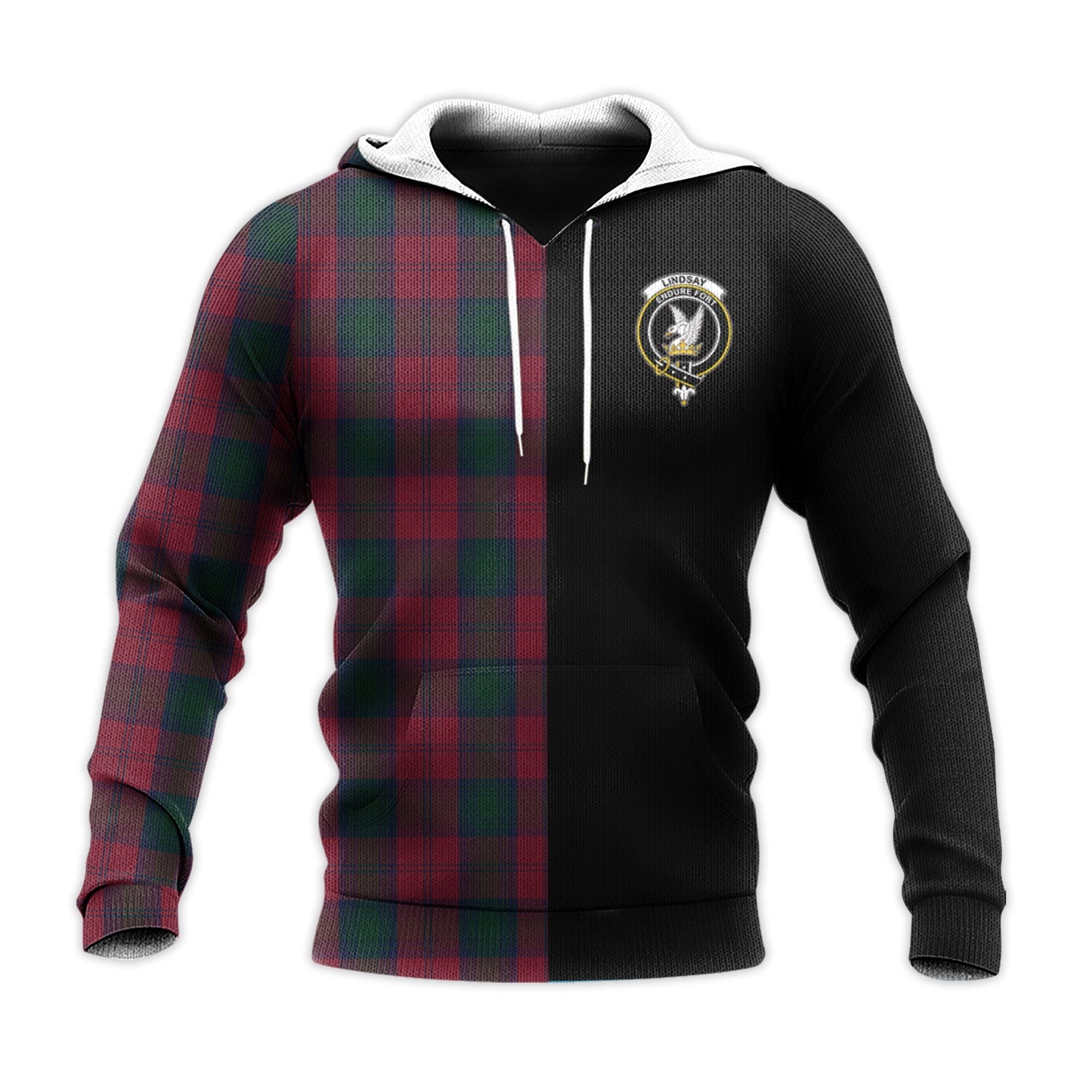 Printivon Lindsay Tartan Personalize Half Hoodie