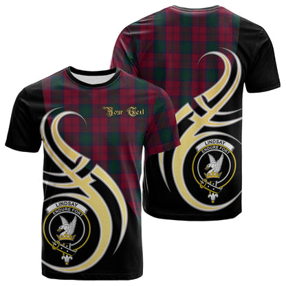 Printivon Lindsay Tartan Crest Believe In Me T Shirt