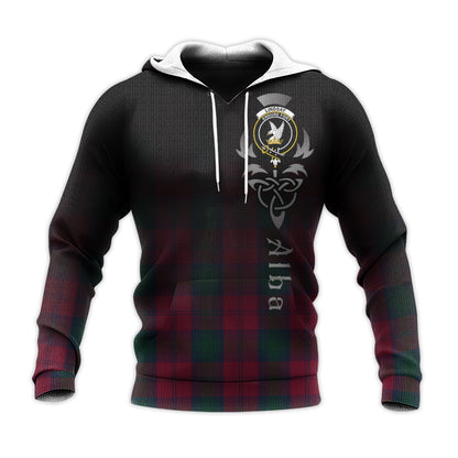 Printivon Lindsay Tartan Crest Alba Celtic Hoodie