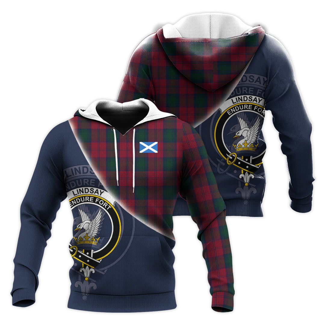 Printivon Lindsay Tartan Scottish Crest Hoodie
