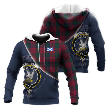 Printivon Lindsay Tartan Scottish Crest Hoodie