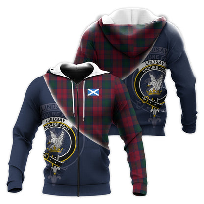 Printivon Lindsay Tartan Scottish Crest Hoodie