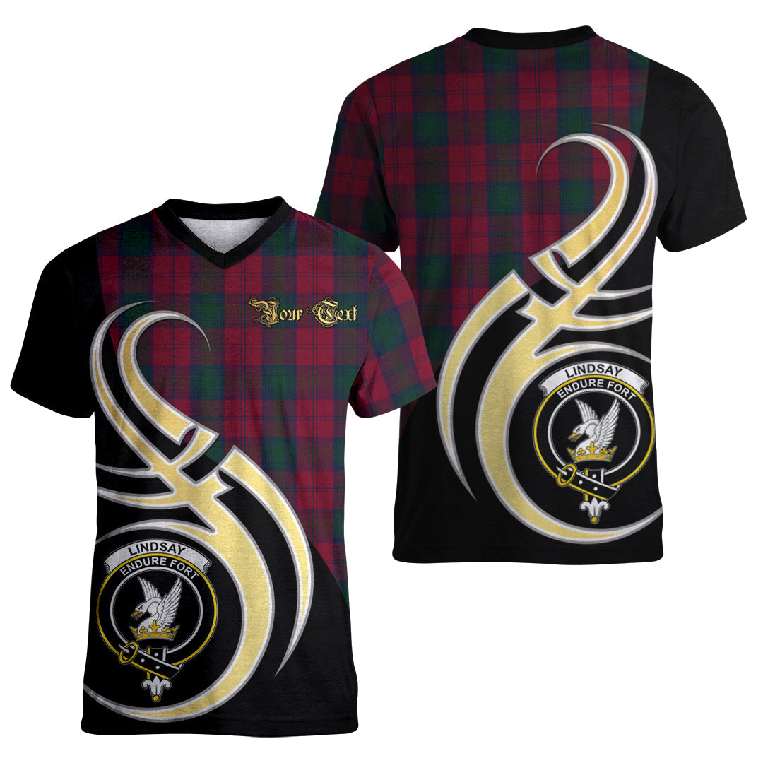 Printivon Lindsay Tartan Crest Believe In Me T Shirt