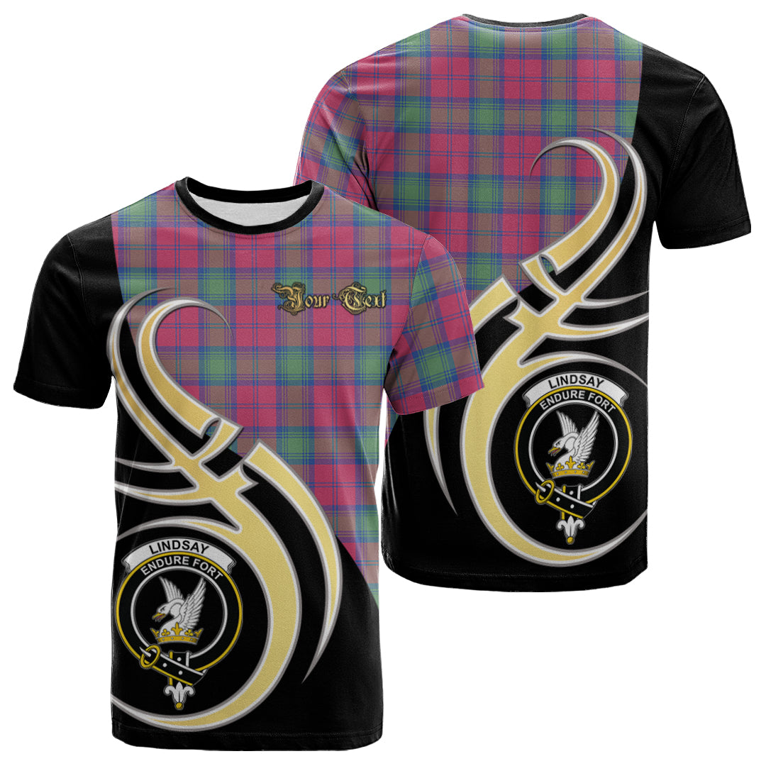 Printivon Lindsay Ancient Tartan Crest Believe In Me T Shirt