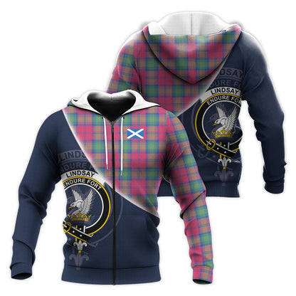 Printivon Lindsay Ancient Tartan Scottish Crest Hoodie
