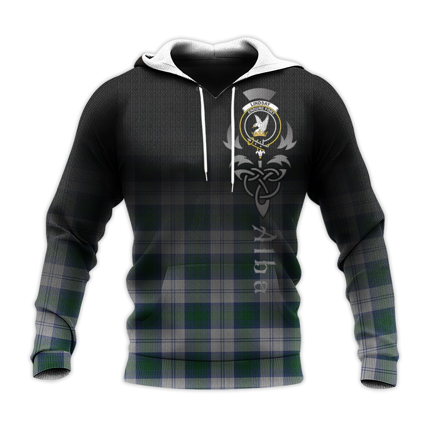 Printivon Lindsay Dress Tartan Crest Alba Celtic Hoodie