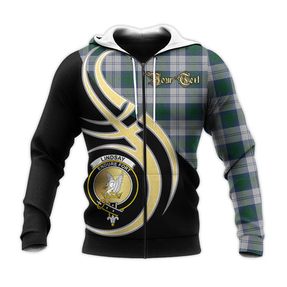 Printivon Lindsay Dress Clan Believe In Me Crest Tartan Knitted Hoodie Custom Your Text