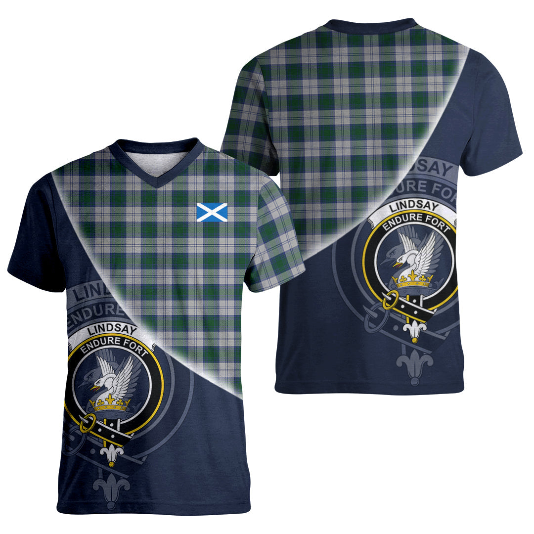 Printivon Lindsay Dress Tartan Scottish Crest T Shirt