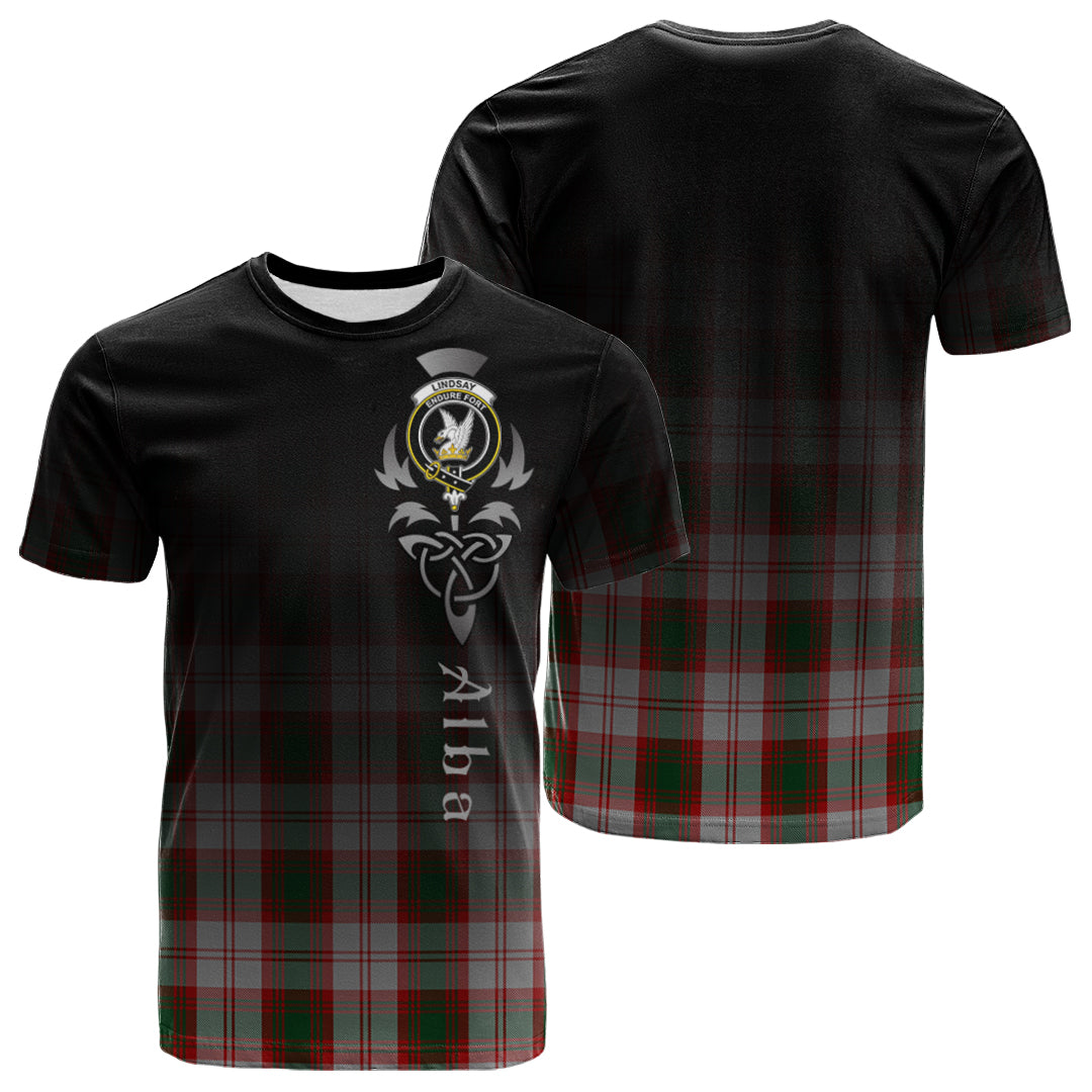 Printivon Lindsay Dress Red Tartan Crest Alba Celtic T Shirt