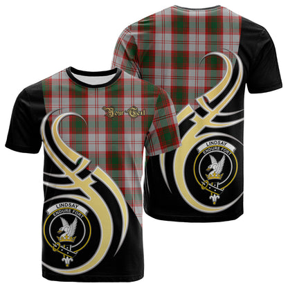 Printivon Lindsay Dress Red Tartan Crest Believe In Me T Shirt