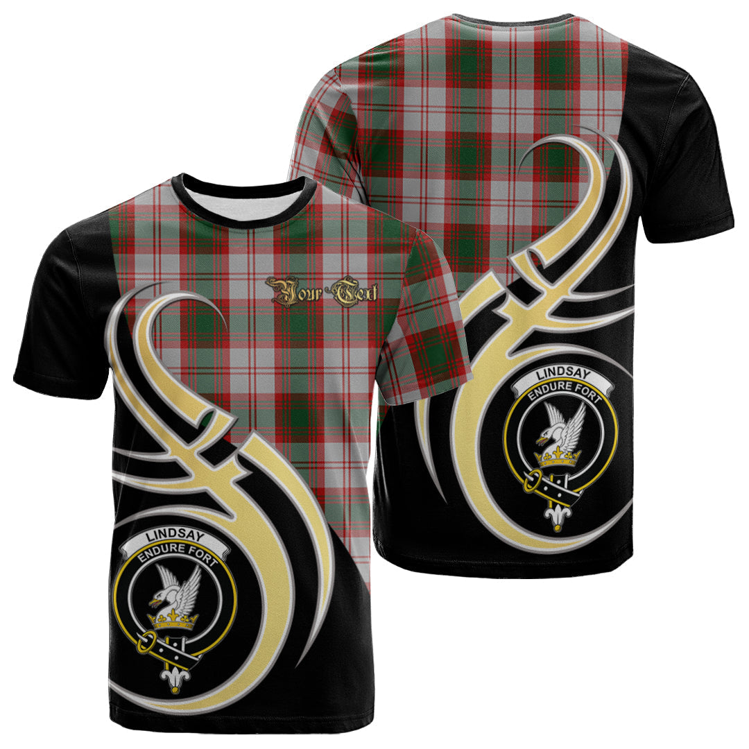 Printivon Lindsay Dress Red Tartan Crest Believe In Me T Shirt