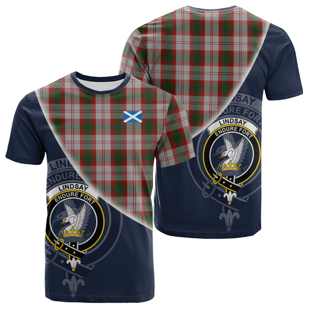 Printivon Lindsay Dress Red Tartan Scottish Crest T Shirt