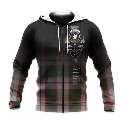 Printivon Lindsay Dress Red Tartan Crest Alba Celtic Hoodie