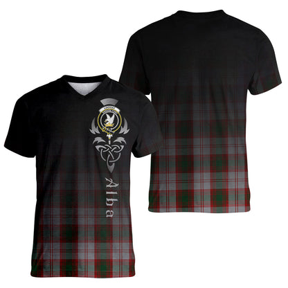 Printivon Lindsay Dress Red Tartan Crest Alba Celtic T Shirt