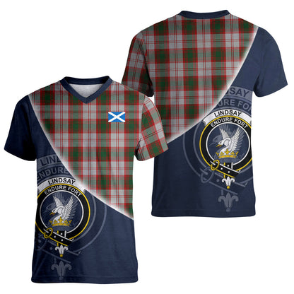 Printivon Lindsay Dress Red Tartan Scottish Crest T Shirt