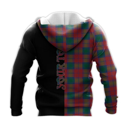 Printivon Lindsay Modern Tartan Personalize Half Hoodie
