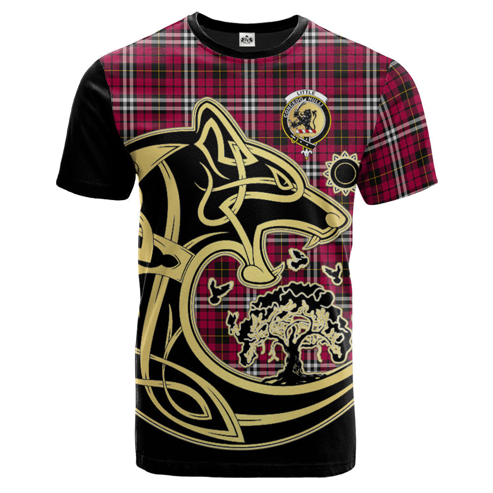 Printivon Little Crest Celtic Wolf Tartan T Shirt Custom Your Text