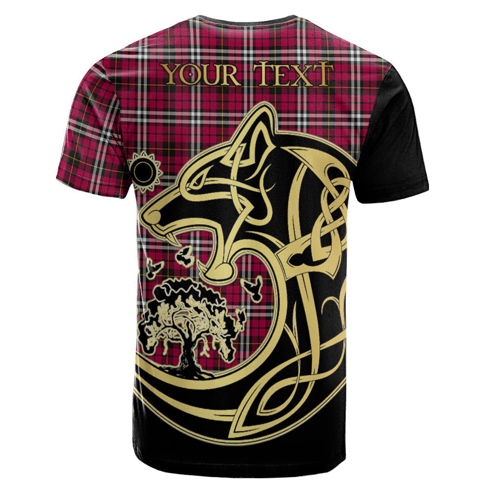 Printivon Little Crest Celtic Wolf Tartan T Shirt Custom Your Text