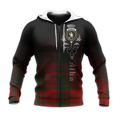 Printivon Livingston Tartan Crest Alba Celtic Hoodie