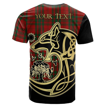 Printivon Livingston Crest Celtic Wolf Tartan T Shirt Custom Your Text