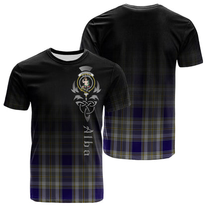 Printivon Livingston Dress Tartan Crest Alba Celtic T Shirt