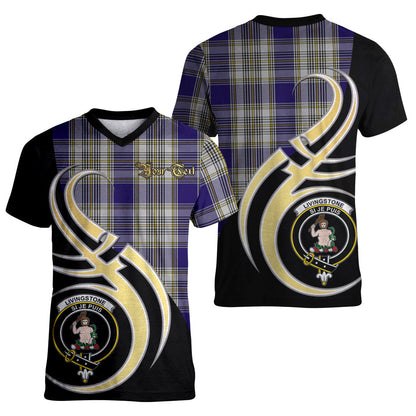 Printivon Livingston Dress Tartan Crest Believe In Me T Shirt