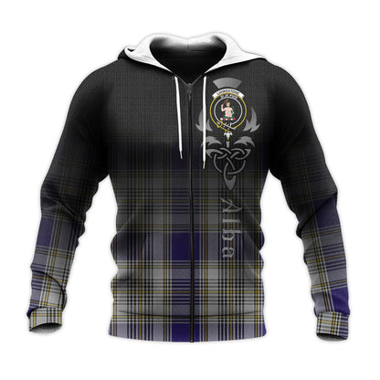 Printivon Livingston Dress Tartan Crest Alba Celtic Hoodie