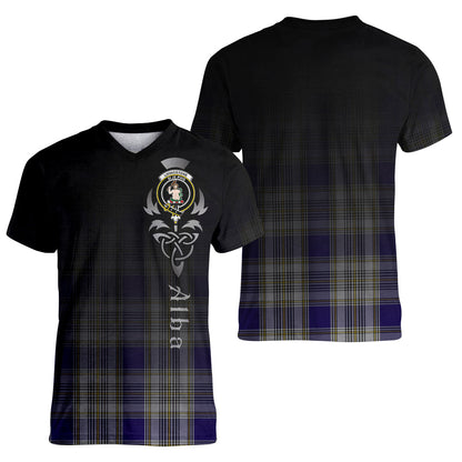 Printivon Livingston Dress Tartan Crest Alba Celtic T Shirt
