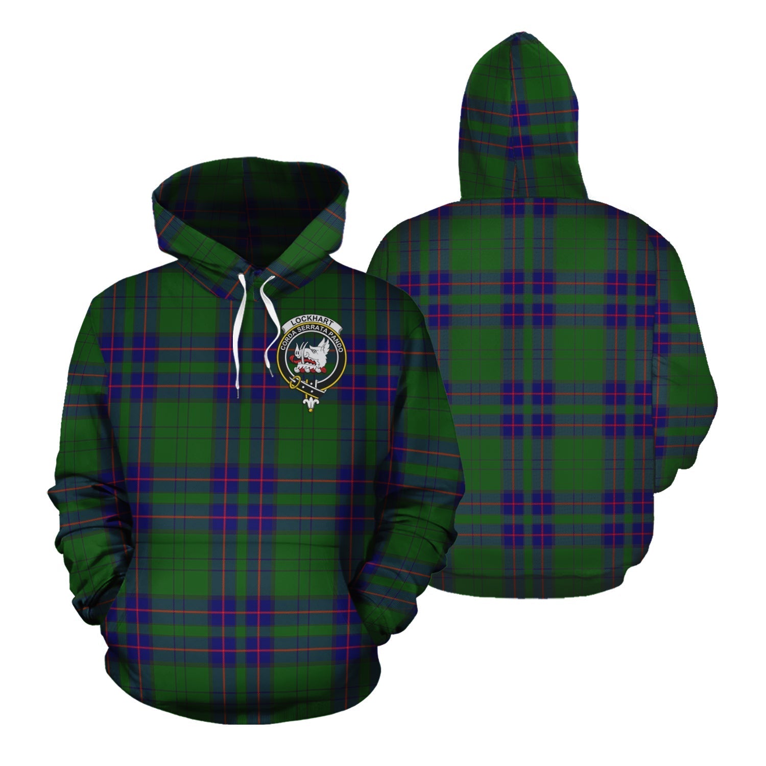 Printivon Lockhart Modern Tartan Hoodie
