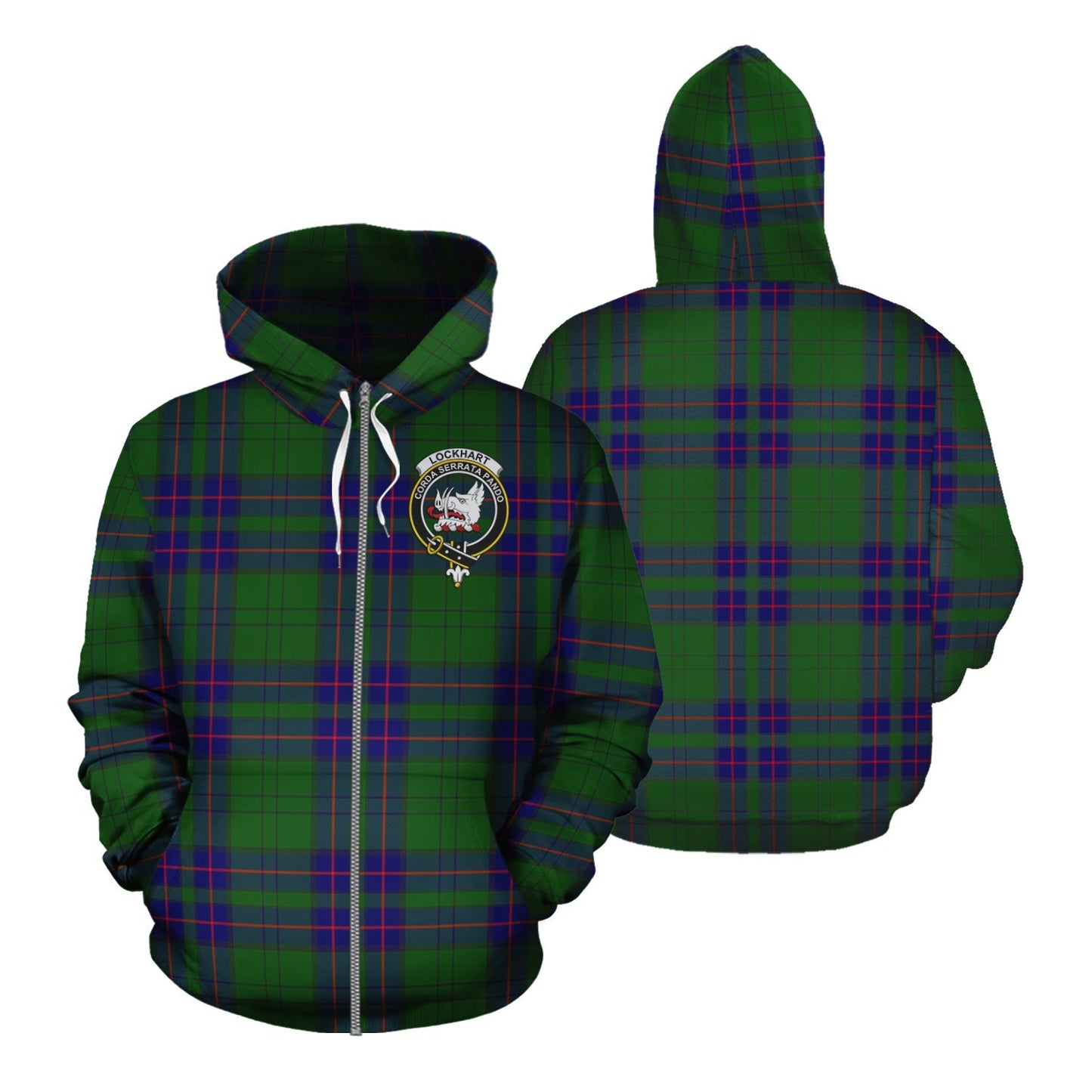 Printivon Lockhart Modern Tartan Hoodie