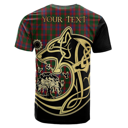 Printivon Logan Crest Celtic Wolf Tartan T Shirt Custom Your Text