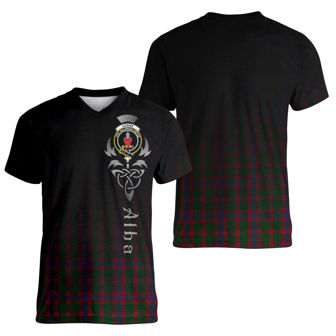 Printivon Logan Tartan Crest Alba Celtic T Shirt