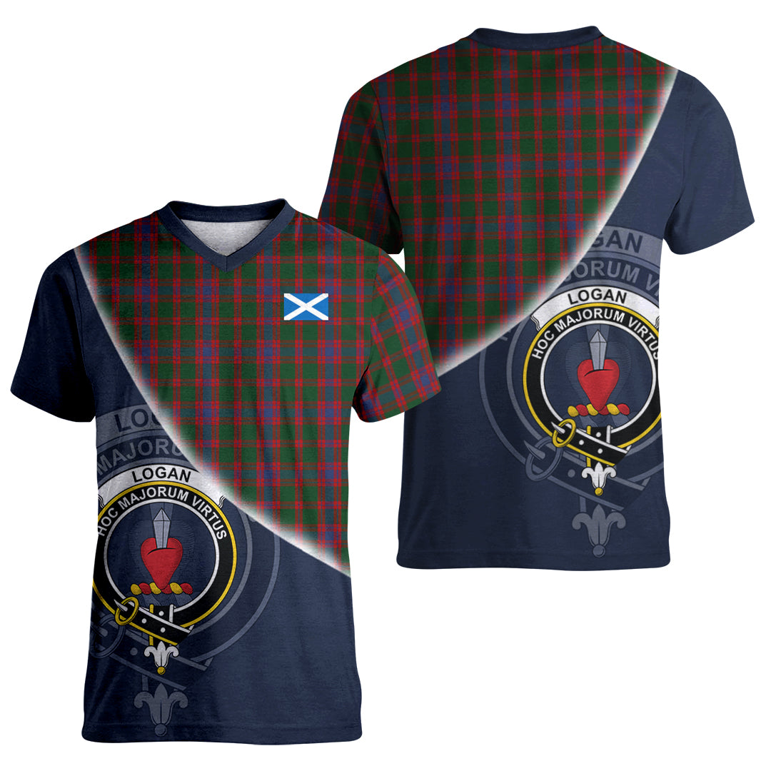 Printivon Logan Tartan Scottish Crest T Shirt